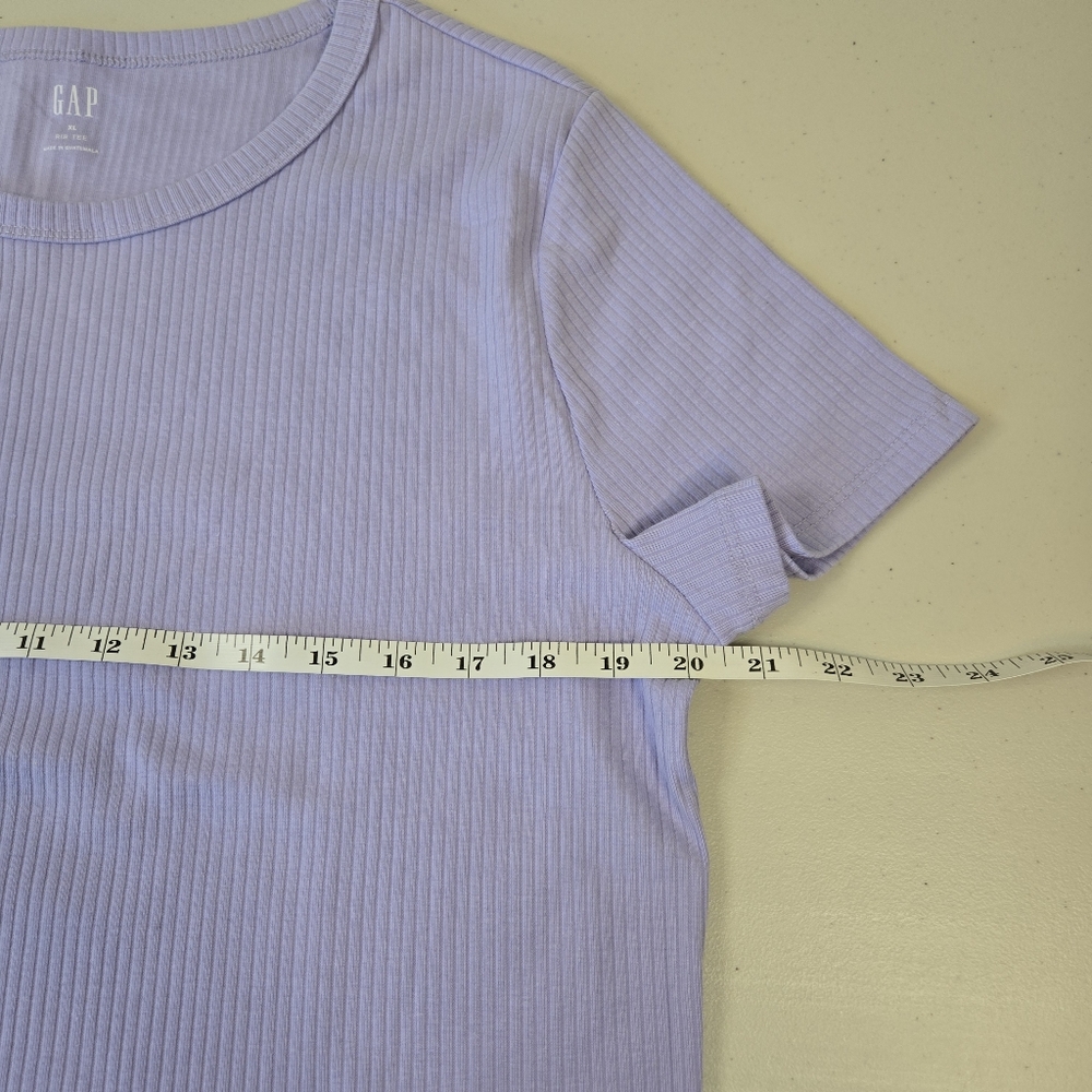 GAP Ribbed Tee Lavendar X-Large - Picture 6 of 7